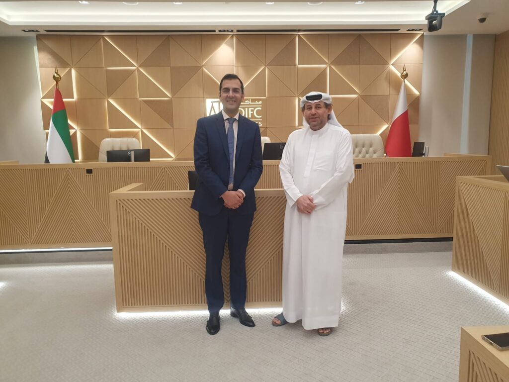 Meeting with H.E. Justice Shamlan Al Sawalehi, Deputy Chief Justice, DIFC Courts