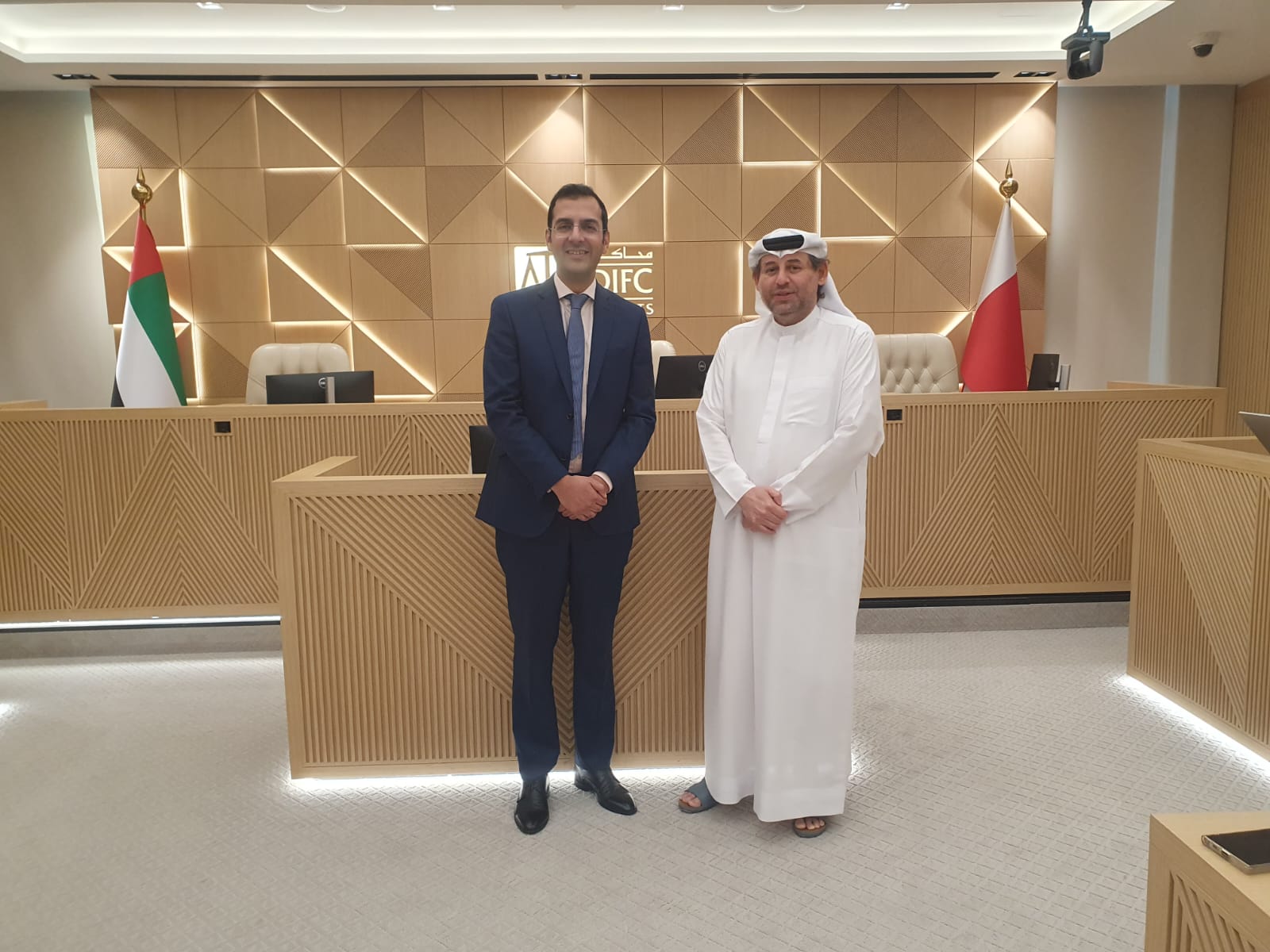 Meeting with H.E. Justice Shamlan Al Sawalehi, Deputy Chief Justice, DIFC Courts